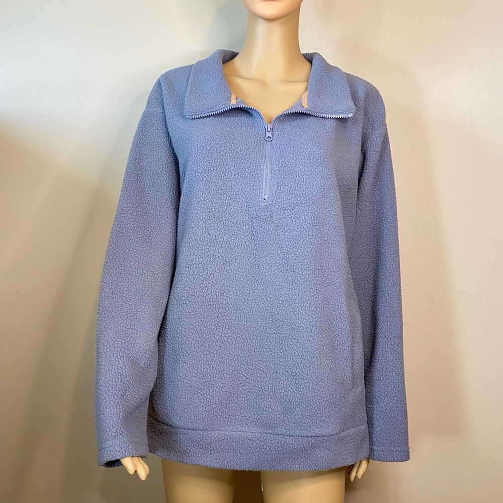 Koolaburra UGG Sherpa 1/4 Zip Pullover Sweater Size Large